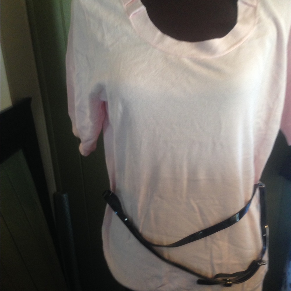 Woman’s Sweater. Light Pink Size XL Pretty light pink with black belt  NWT